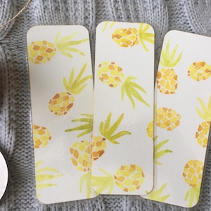 Pineapples Fruit Watercolour Cozy Bookmark