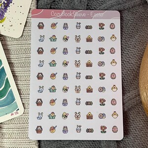 Stickers icônes Pâques - Stickers agenda - Bullet Journaling - Journal de souvenir - Sticker BUJO