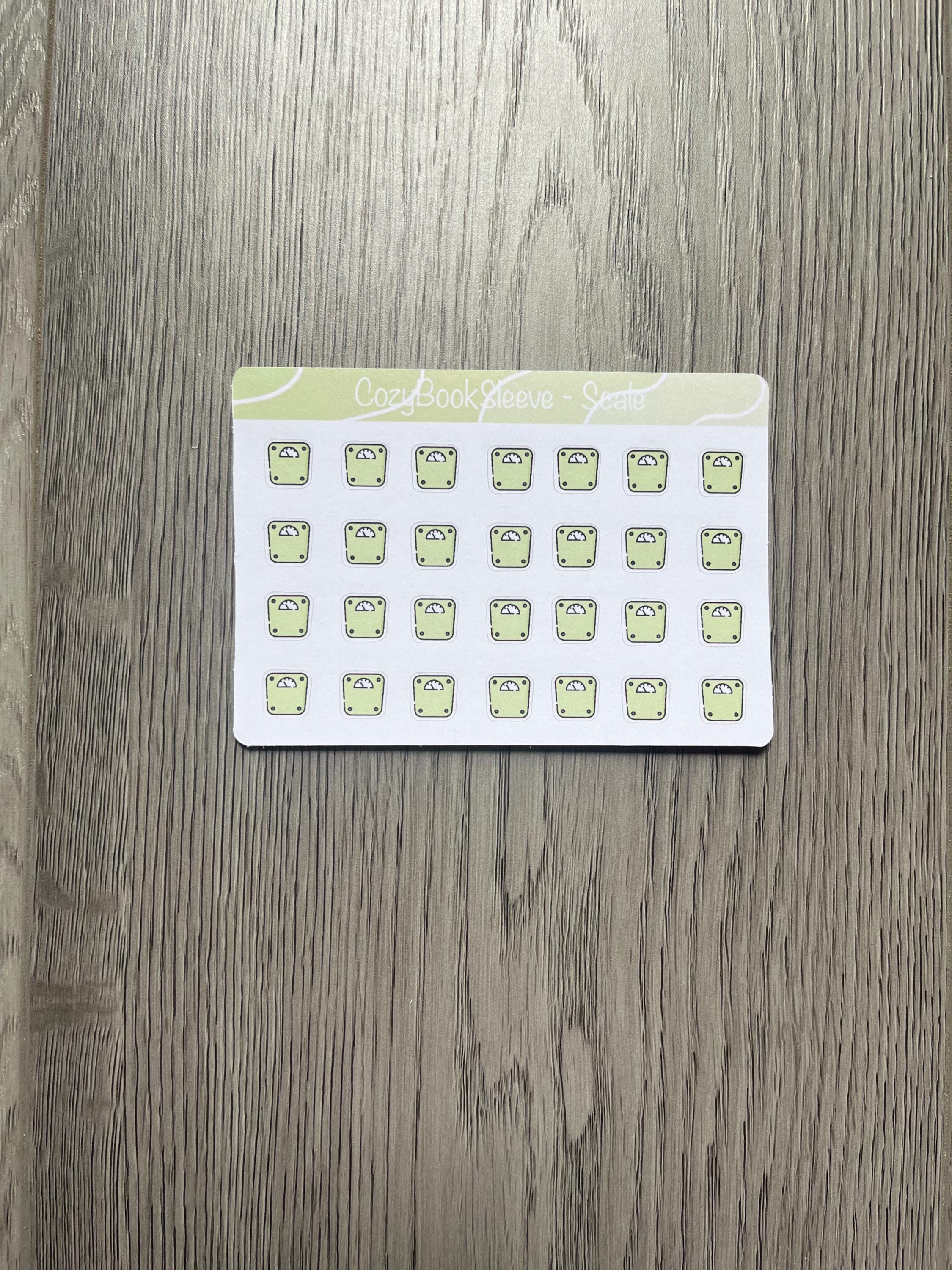 Mini Scale Icon Calendar Sticker Sheets - Planner Stickers - Bullet ...