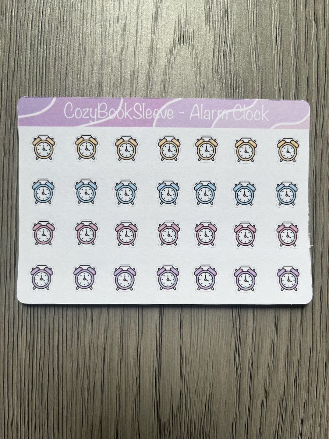 Mini Alarm Clock Icon Calendar Sticker Sheets - Planner Stickers ...