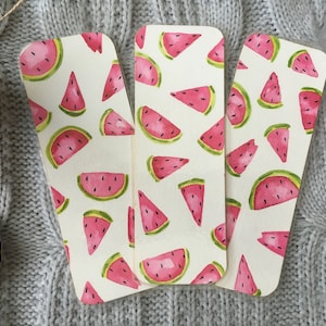 Watermelon Fruit Watercolour Cozy Bookmark