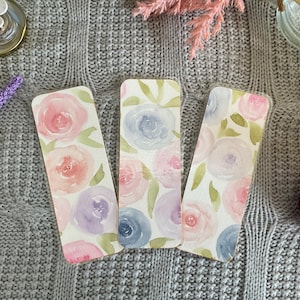 Whimsical Rose Garden Watercolour Cozy Bookmark