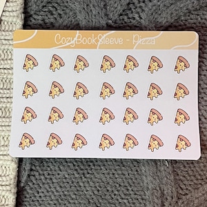 Feuilles d'autocollants pour calendrier Mini Pizza Icon - Stickers pour agenda - Bullet Journaling - Journal de souvenir - Sticker BUJO