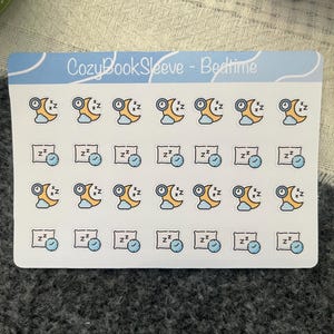 Feuilles d'autocollants pour calendrier, mini-calendrier, heure du coucher, autocollants pour agenda, journal par puces, journal de souvenir, autocollant BUJO