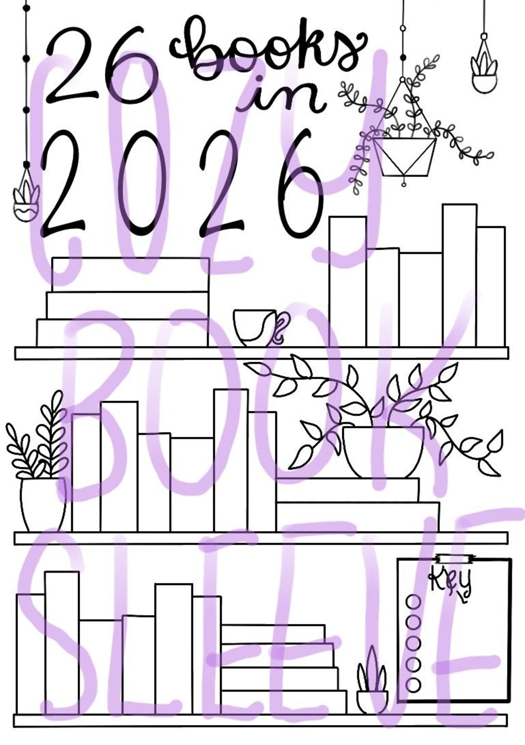 26 Books Read in 2026 Book Tracker - Fill in Bookshelf - Reading Goal ...