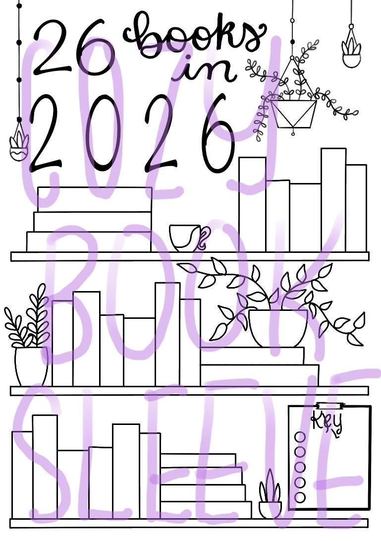 26 Books Read in 2026 Book Tracker - Fill in Bookshelf - Reading Goal ...