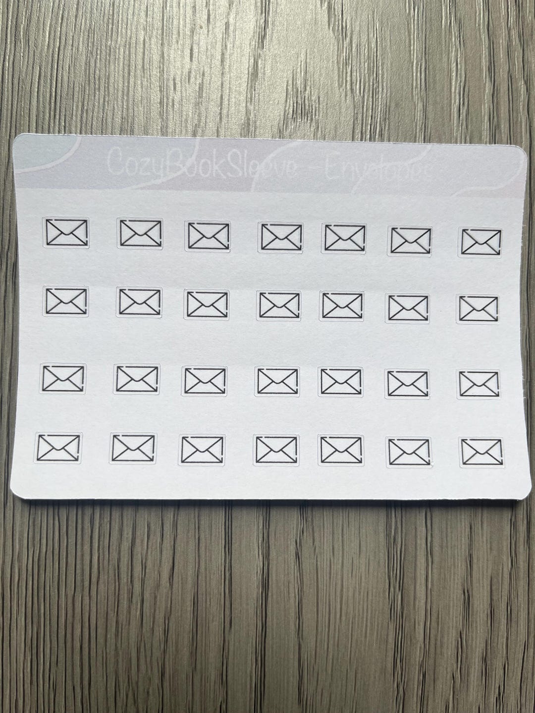 Mini Envelopes Icon Calendar Sticker Sheets - Planner Stickers - Bullet ...