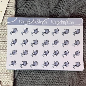 Feuilles d'autocollants pour calendrier, mini arrosoir - Stickers pour agenda - Bullet Journaling - Journal de souvenir - Sticker BUJO