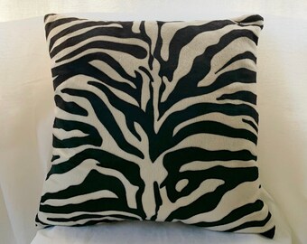 Zebra Print Pillow Etsy