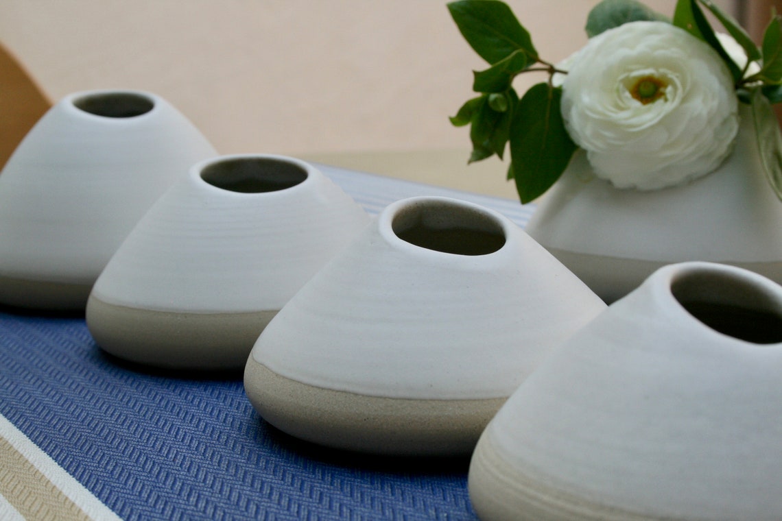 Jarrón de guijarros de arenisca hecho a mano | Etsy