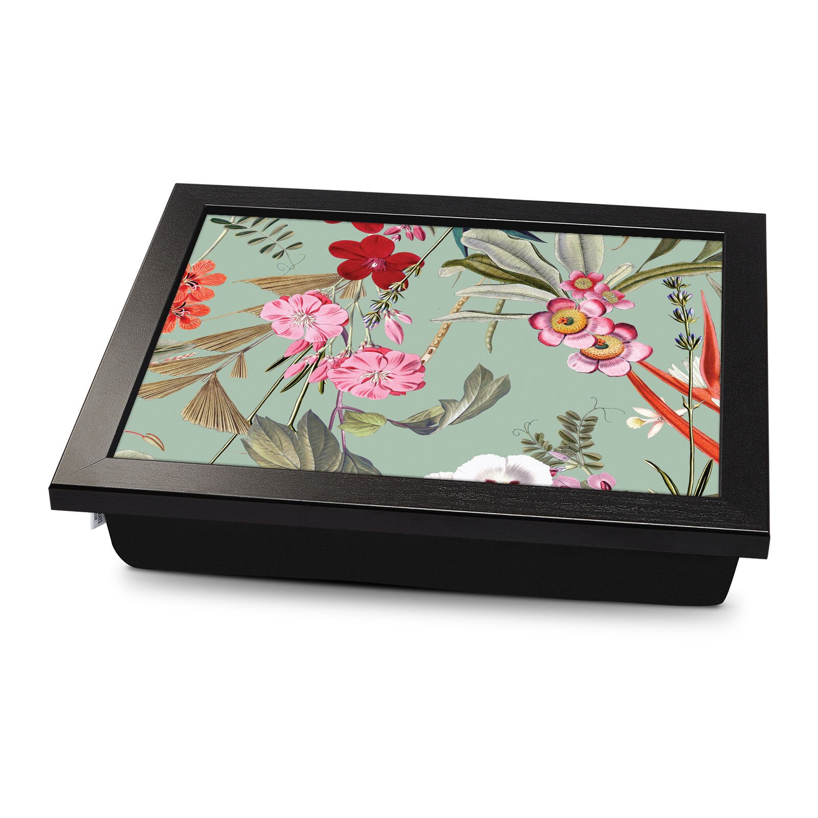Laser-engraved Wood Lap Desk, Lap Board Floral Design 