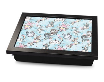 Unicorn Magical Pets Cushioned Lap Tray | Made In The UK | Wooden Frame | Personalised Gift