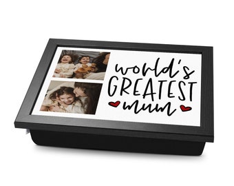 World's Greatest Mum Lap Tray, Personalised Mothers Day Gift, Unique, Mums Birthday