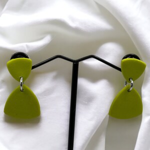 Polymer clay earrings, lightweight, handmade, hypoallergenic, statement earring, sculpted gift