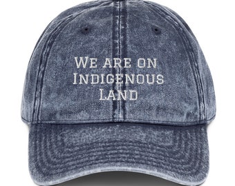 We are on Indigenous Land (White Text)