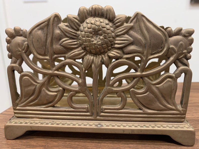 Vintage Brass Letter Rack Etsy