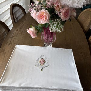 Bolsa de almacenamiento con cremallera bordada a mano / Bolsas de almacenamiento de edredones / Bolsa de almacenamiento debajo de la cama para ropa de cama /