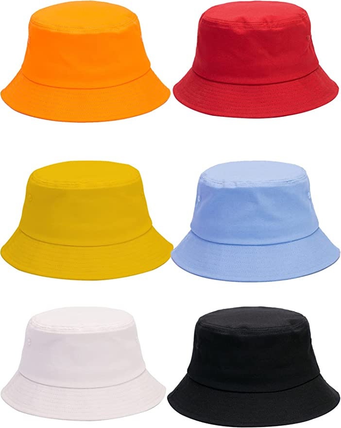 FMMNY Unisex Print Reversible Bucket Hat Beach Sun Hat Aesthetic Fishing Hats for Women Teens Both Sides Wear 