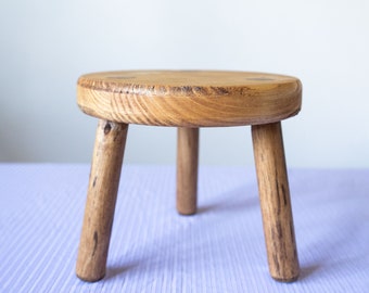 Tabouret rond rustique pour plante