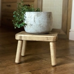 Small rectangular cheap wooden stool