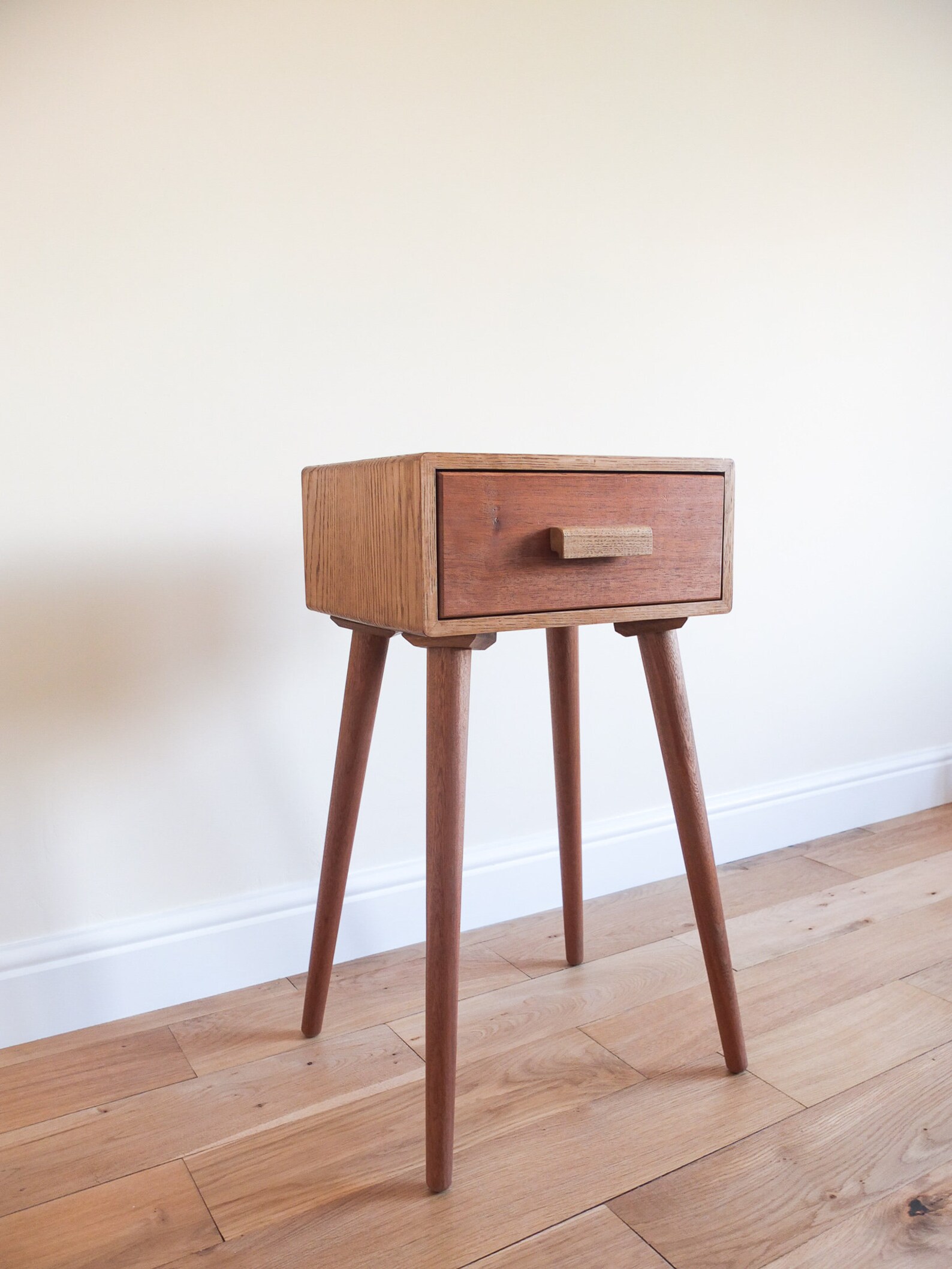 Bedside Tables Nightstand Handmade Oak Sapele Etsy
