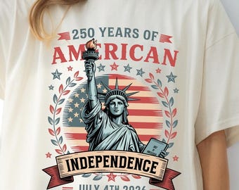 Camiseta 250 años de América, camiseta 250 años, camiseta del Día de la Independencia, camiseta 250 años de historia estadounidense, camiseta del 4 de julio, regalo del 4 de julio