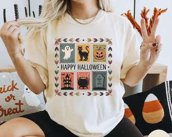 Vintage Halloween Shirt, Retro Halloween T-Shirt, Herbst gruseliges Shirt, süßes Halloween Tshirt, Süßes sonst gibts Saures Shirt, Herbst gruseliges Top