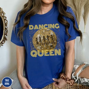 Dancing Queen-t-shirt, 70-tal, 80-tal, 90-tal, vintage-t-shirts, Boogie-t-shirt, Retro-t-shirt, Disco Queen-t-shirt, Födelsedagströja, Mors dag-present bild 8