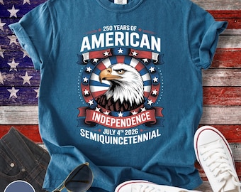 250 Jahre Amerika Jubiläum Shirt, 250. Unabhängigkeitstag Shirt, amerikanisches Unabhängigkeit Shirt, Vaterländisches Shirt, 4. Juli Shirt