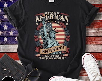 Camiseta 250 años de América, camiseta del 250.º Día de la Independencia, camiseta de los 250 años de la Independencia de Estados Unidos, camiseta del 4 de julio de 2026, regalo del 4 de julio