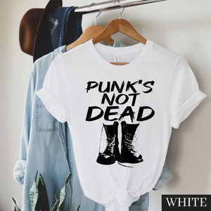 Punk&#39;s Not Dead Shirt, Punk T Shirt, Punk Shirt, Punk Clothing, Steam Punk Clothing, Punk Gifts