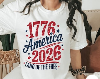 250 Years Shirt, American Independence Day T-Shirt, 1776-2026 America Tee, 4th of July Shirt