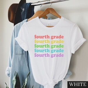 Hello Fourth Grade Shirt, 4th Grade Shirt, 4th Grade Teacher, Back to School Shirt, 4th Grade Team, Teacher Shirt, Teacher Gift