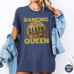Dancing Queen-t-shirt, 70-tal, 80-tal, 90-tal, vintage-t-shirts, Boogie-t-shirt, Retro-t-shirt, Disco Queen-t-shirt, Födelsedagströja, Mors dag-present bild 6