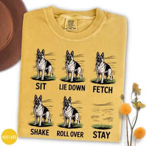 Funny German Shepherd Shirt, Dog Command Meme T-Shirt, GSD Gift Shirt, Funny Dog Training T-Shirt, Gift for Dog Lovers, Dog Mom Tee