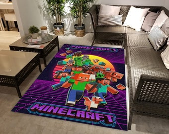 Minecraft Rug Etsy Minecraft Rug Etsy
