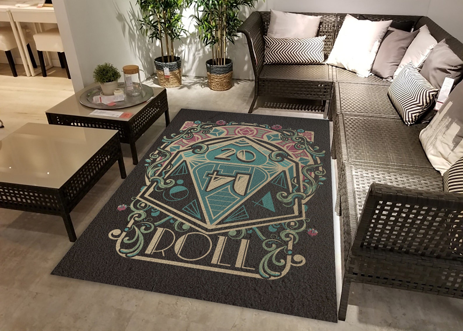 Dice Nouveau Board Game Rug Classic Game Area Rug Dice Etsy