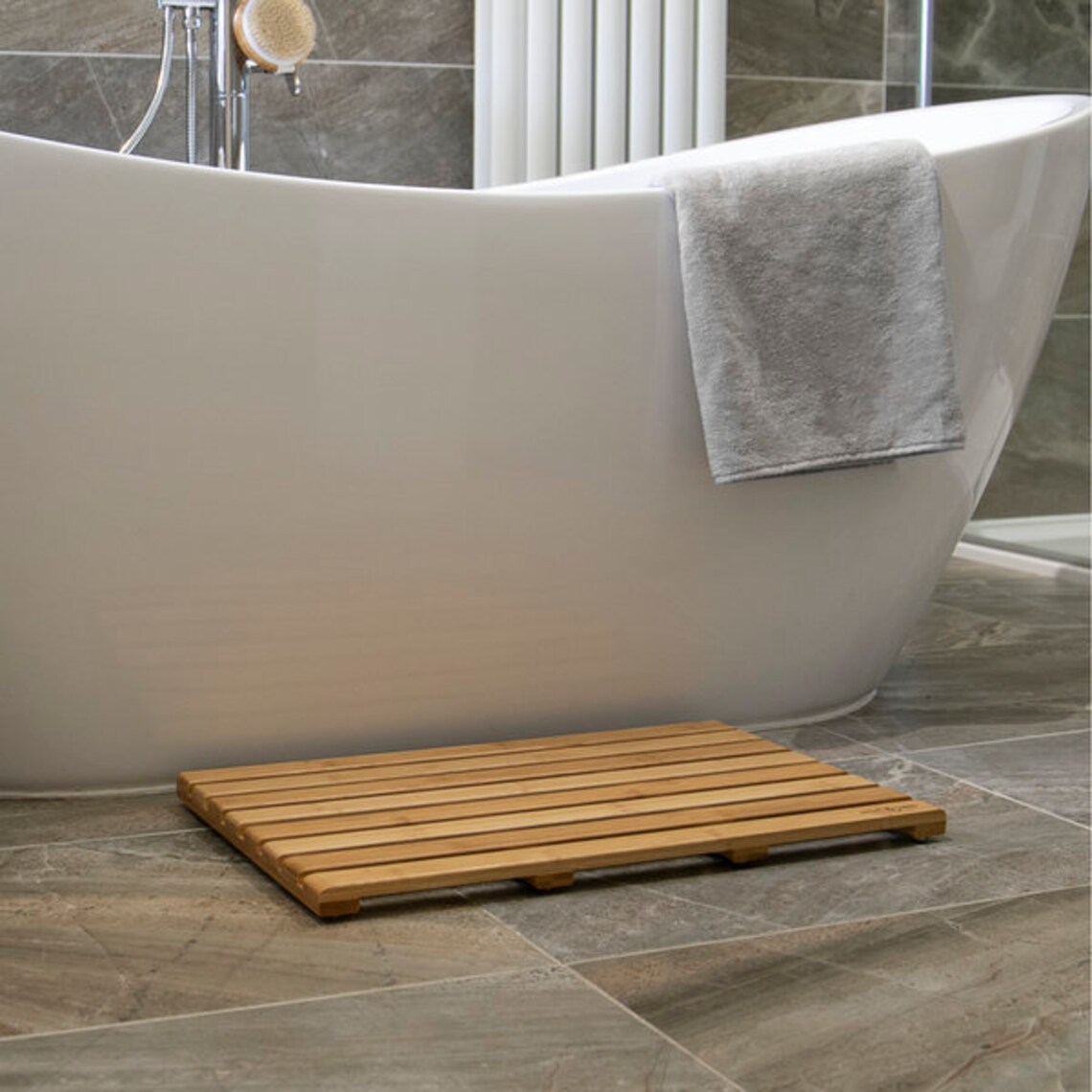 HAMMAM Bath Shower Mat Duckboard Nonslip Large Rectangular Etsy