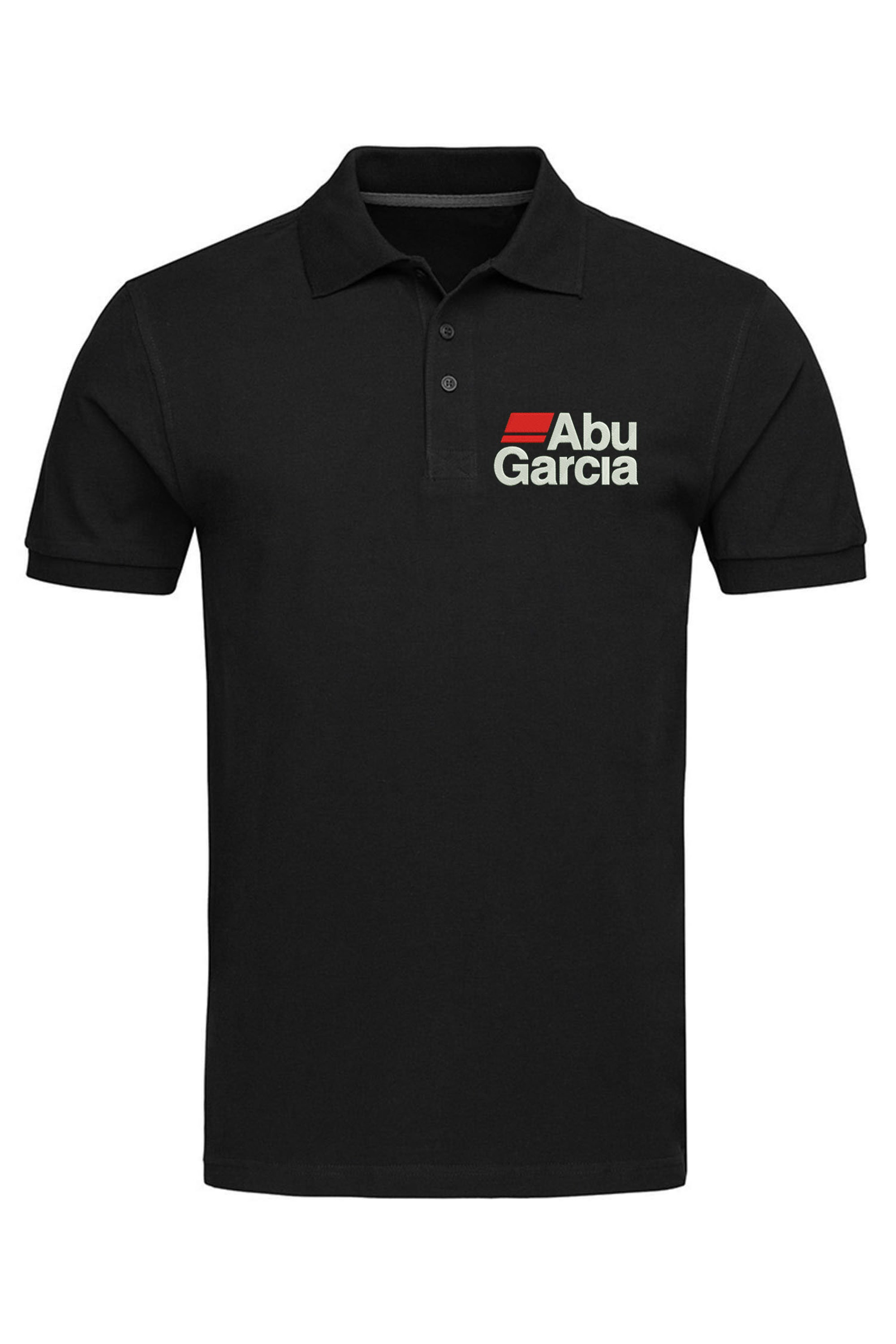Abu Garcia Fishing Man's Polo Shirt Embroidered Design