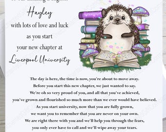 Personalised University Card, Off to Uni Good Luck Gift