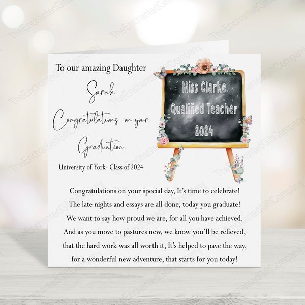 Congratulations on becoming a teacher etsy uk