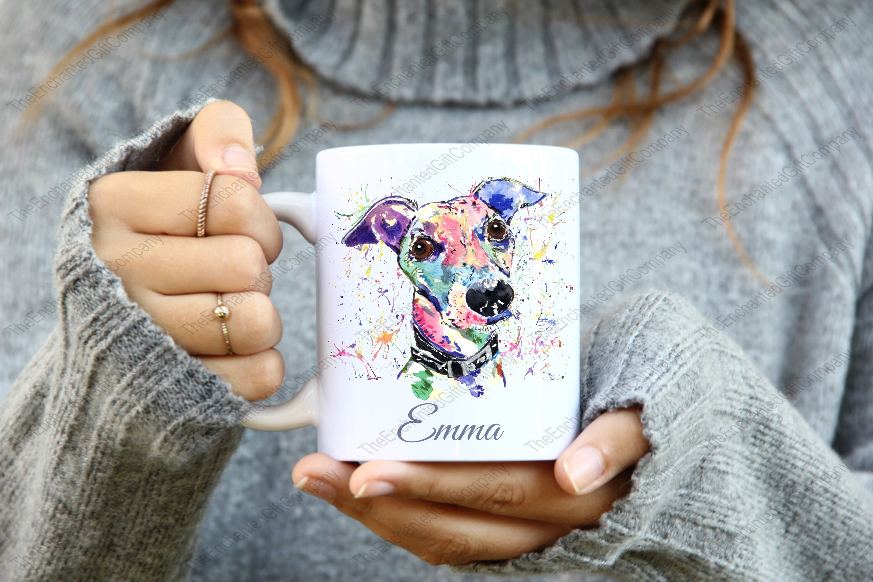 Personalised Whippet White Mug Gift. Whippet Gifts. Gifts For Etsy