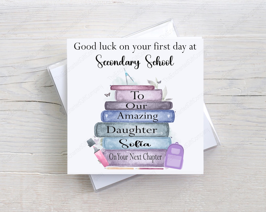 Twizler First Day At Secondary School Card - First Day At Big