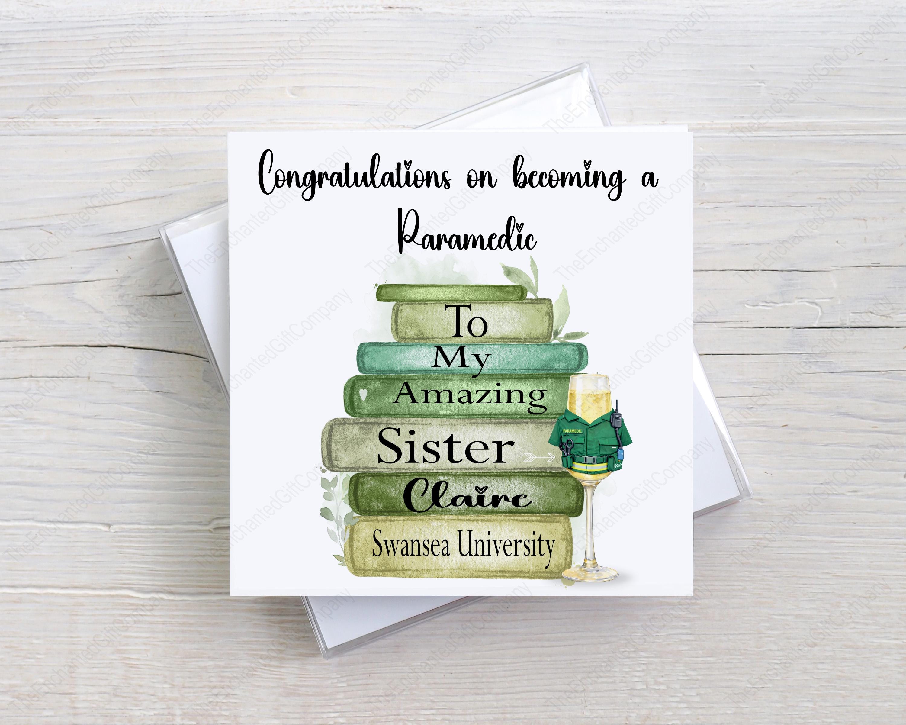 Congratulations First Aid Congratulations on Becoming a Paramedic, Graduation Card, Paramedic ...