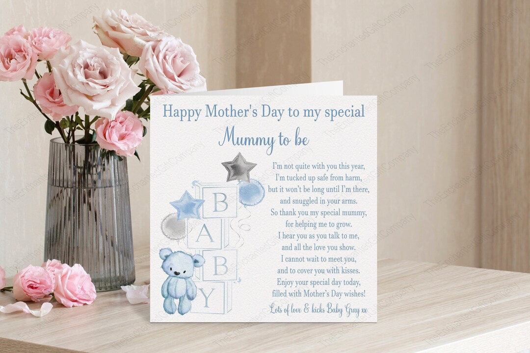 Happy Mother's Day From the Bump Card, New Baby Mummy to Be Mother's ...