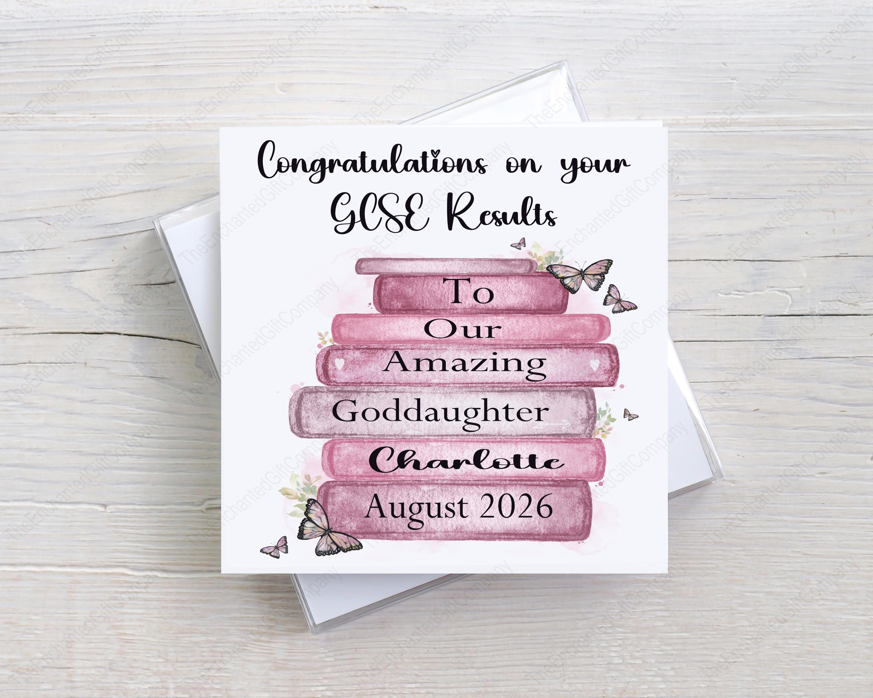 Congratulations on Your GCSE Results Card, GCSE Card, School Exam ...