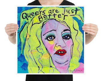 Edith Massey Art Print by Wayne Hollowell Aunt Ida Female Trouble Dawn Davenport Babs Johnson Pink Flamingos John Waters Desperate Living