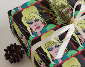 Patsy Stone Wrapping Paper 3 Large Sheets Absolutely Fabulous Joanna Lumley ABFAB Stoli Jennifer Saunders Edina Monsoon British Comedy