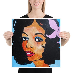 Diana Ross Art Print Lady Sings the Blues Jazz 70's Pop Malerei Poster Leinwand Legende Motown Disco