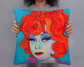 Endora Pillow Bewitched Agnes Moorehead Elizabeth Montgomery Samantha Darrin Tabitha Stephens Gladys Kravitz Uncle Arthur Dum Dum Witch
